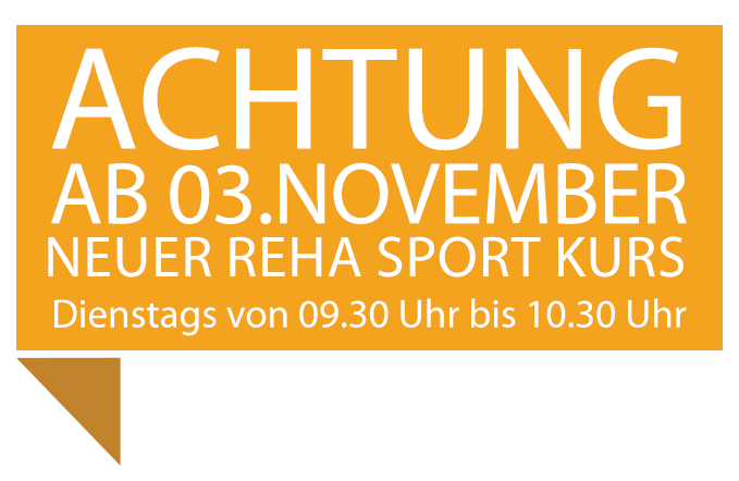 Neuer Reha Sport Kurs